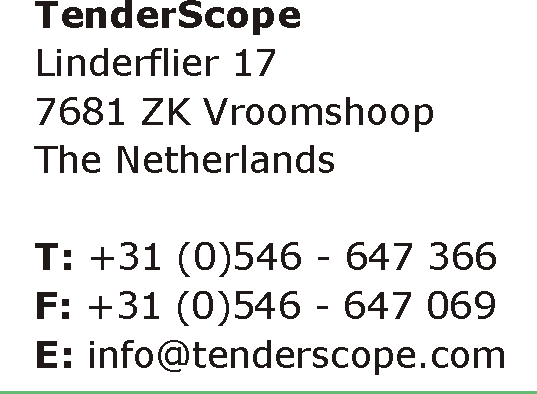Addresse TenderScope